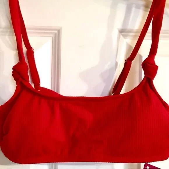 XHILARATION - NWT Juniors Sz M Set of 2 Bikini Tops in Fun Bright Colors 👙 - Picture 2 of 16